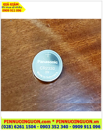 Panasonic CR2330; Pin 3v lithium Panasonic CR2330 chính hãng /Cell Xuất xứ Indonesia)
